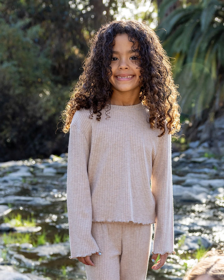 Feather 4 Arrow Ruby Top - Cocoa Brushed Rib