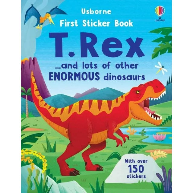 Usborne First Sticker Book T. Rex And Other Enormous Dinosaurs