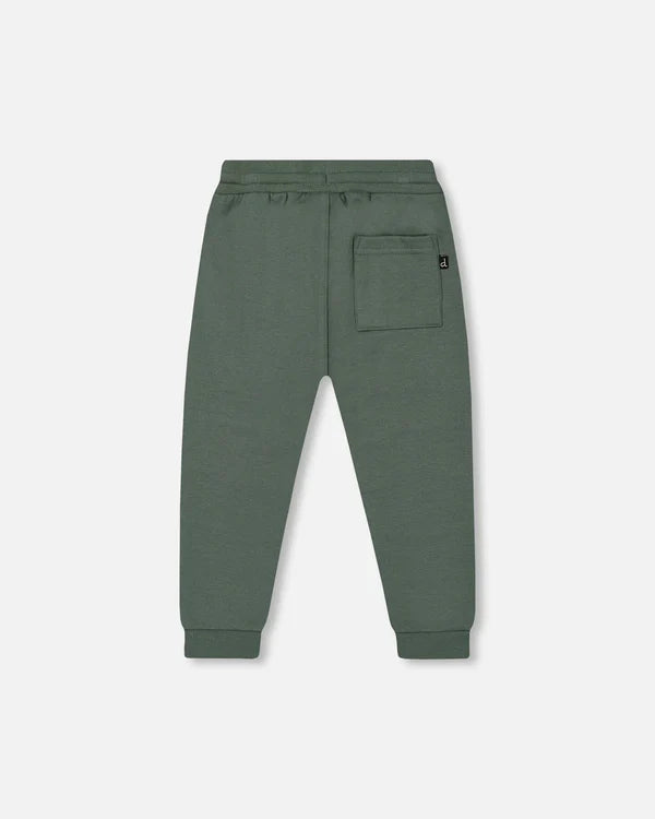 Deux Par Deux Fleece Sweatpants - Forest Green