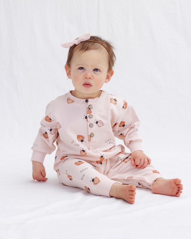 Quincy Mae Relaxed Jumpsuit - Love Bug