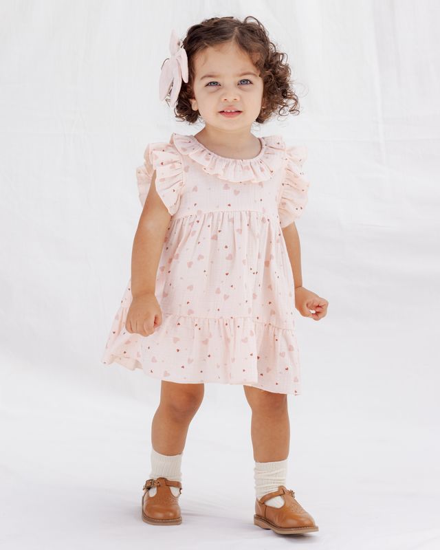 Quincy Mae Charlotte Dress - Heart Confetti