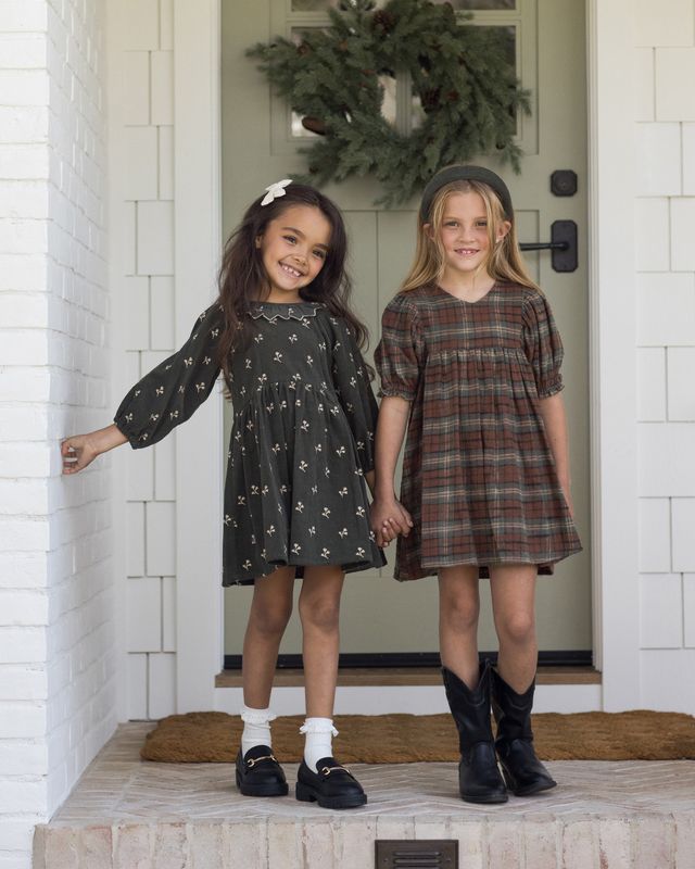 Rylee + Cru Jolene Dress - Holiday Plaid