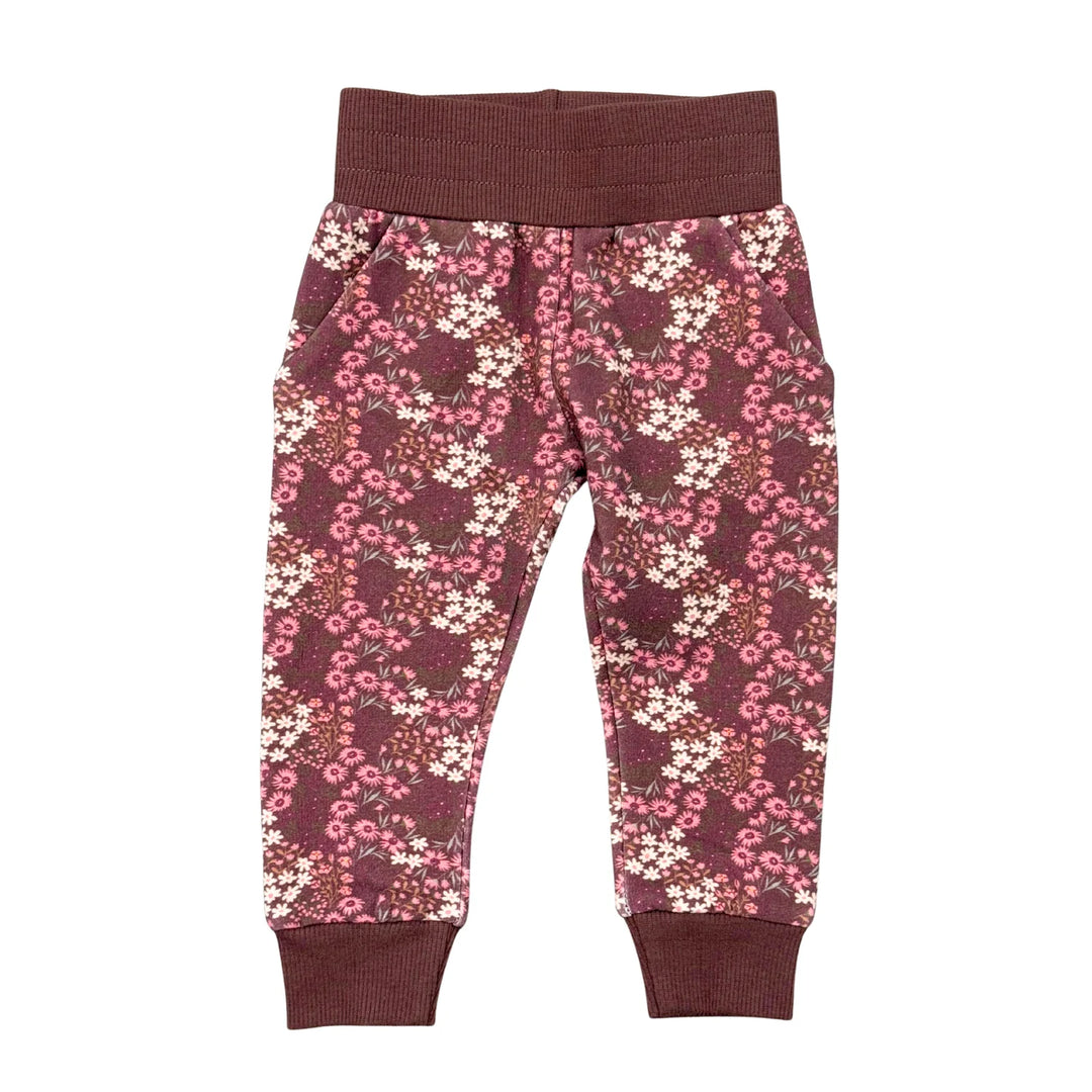 Babysprouts Fleece Sweatpants Cluster Garden Floral