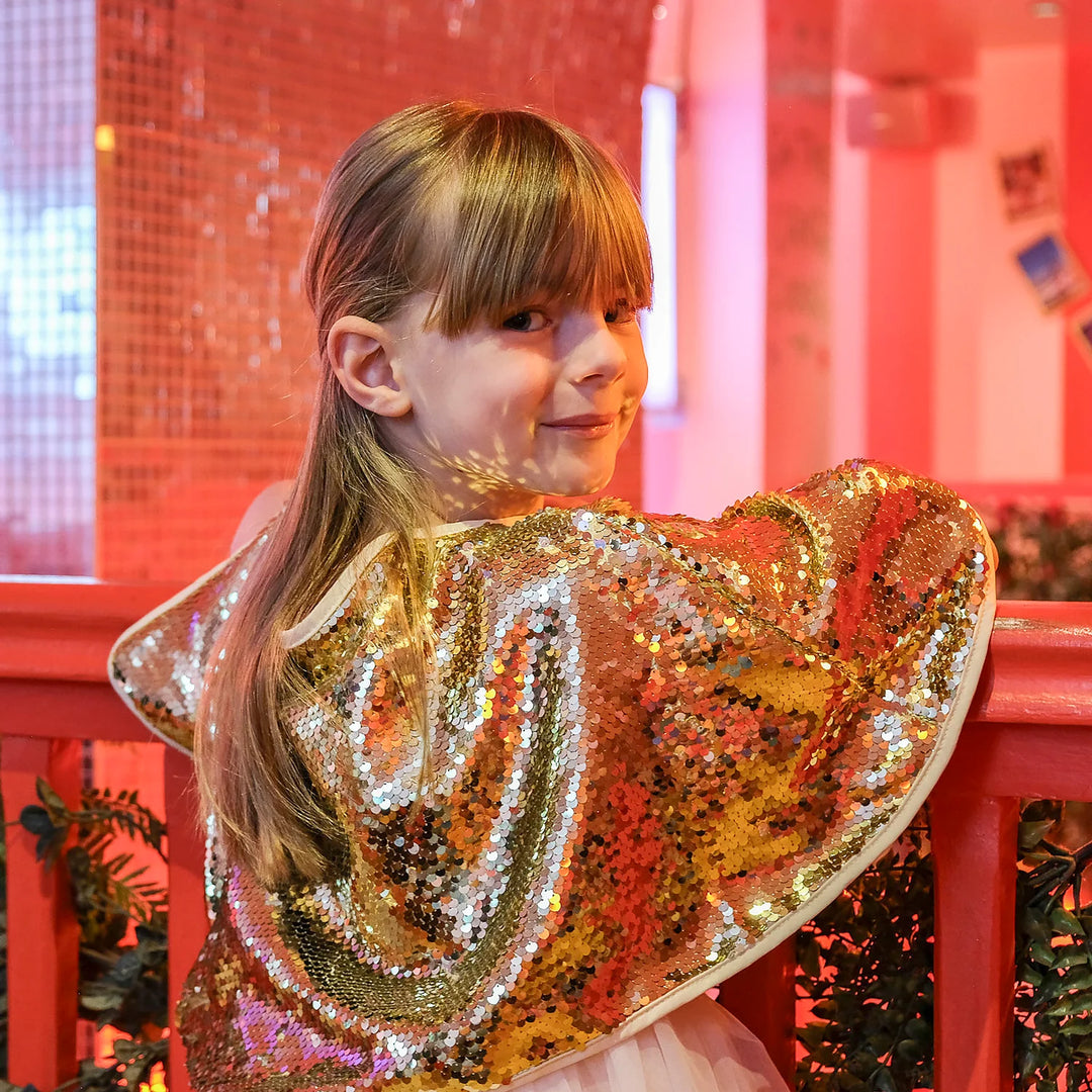 Rockahula Gold Sequin Cape