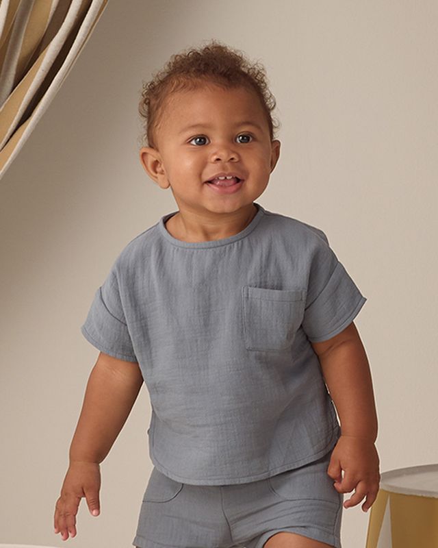 Quincy Mae Utility Short - Ocean