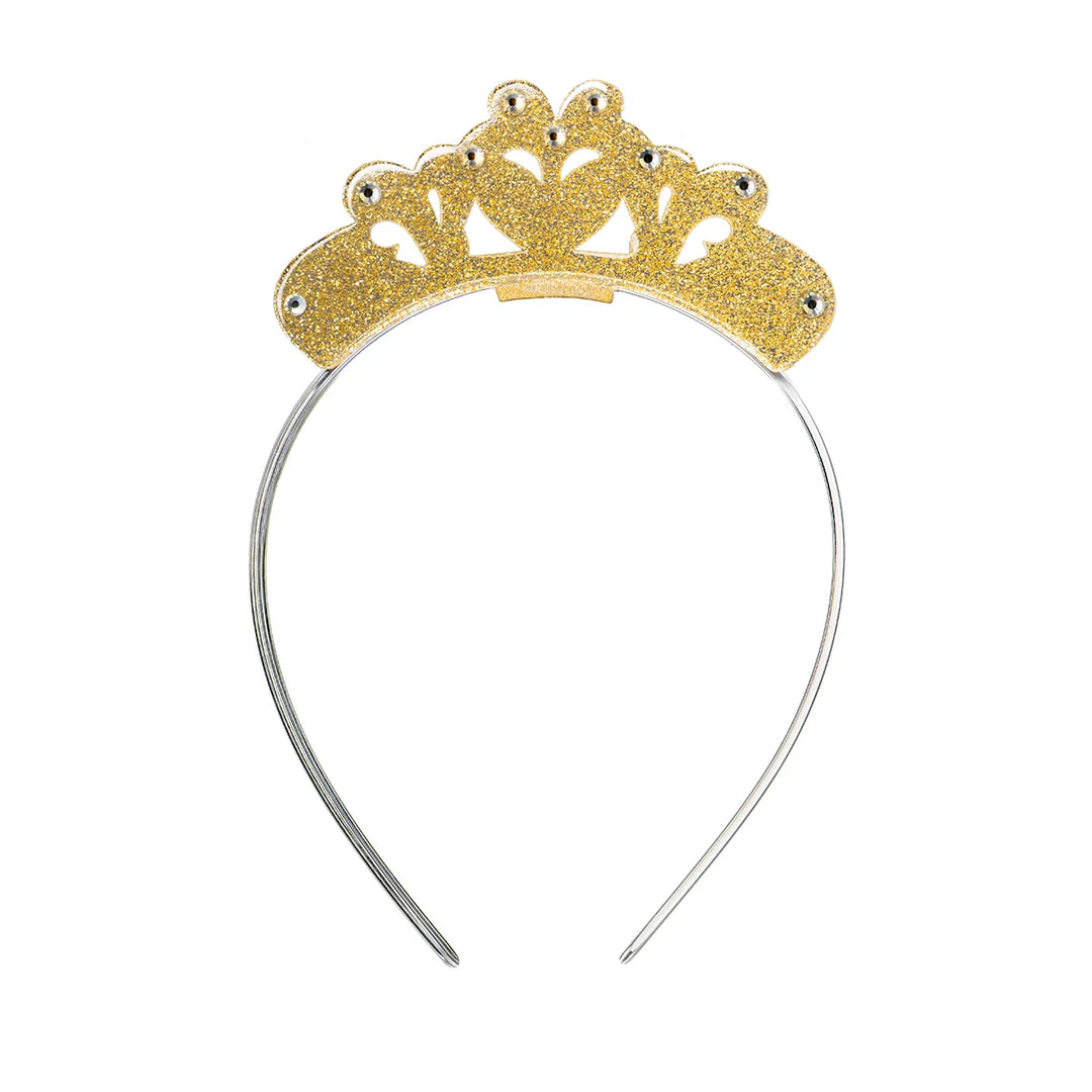 Lilies & Roses Crown Gold Headband