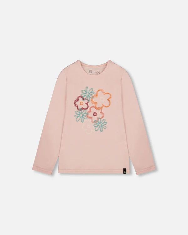 Deux Par Deux Big Flowers Organic Tee