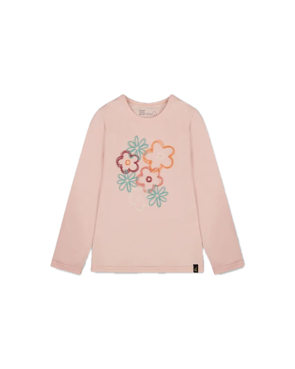 Deux Par Deux Big Flowers Organic Tee