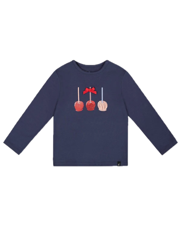 Deux Par Deux Organic Candy Apple T-shirt