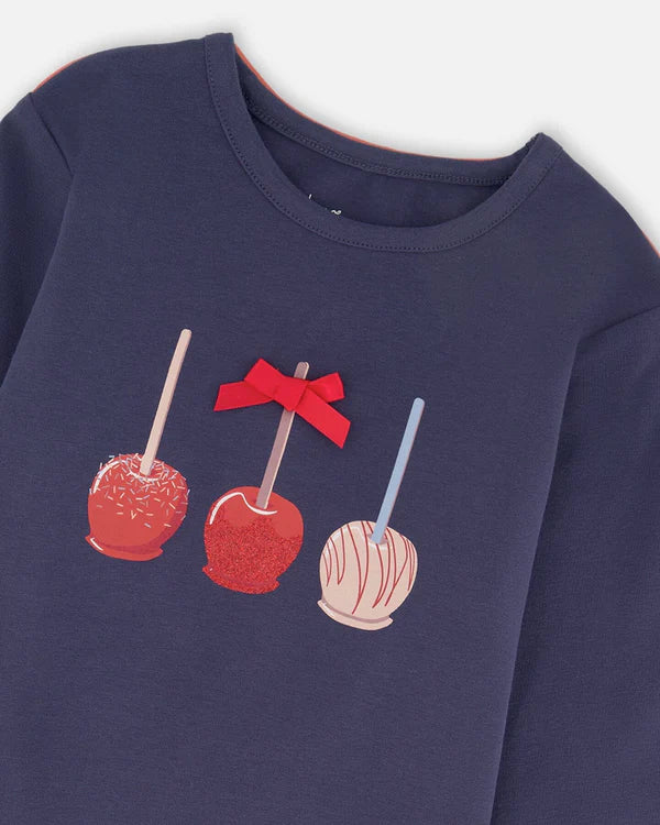 Deux Par Deux Organic Candy Apple T-shirt
