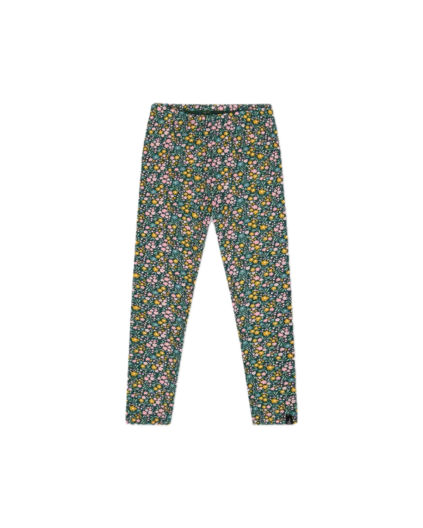 Deux Par Deux Leggings - Green Floral