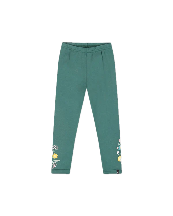 Deux Par Deux Flower Leggings - Jasper