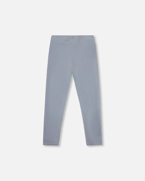 Deux Par Deux Super Soft Ribbed Leggings - Grey Blue