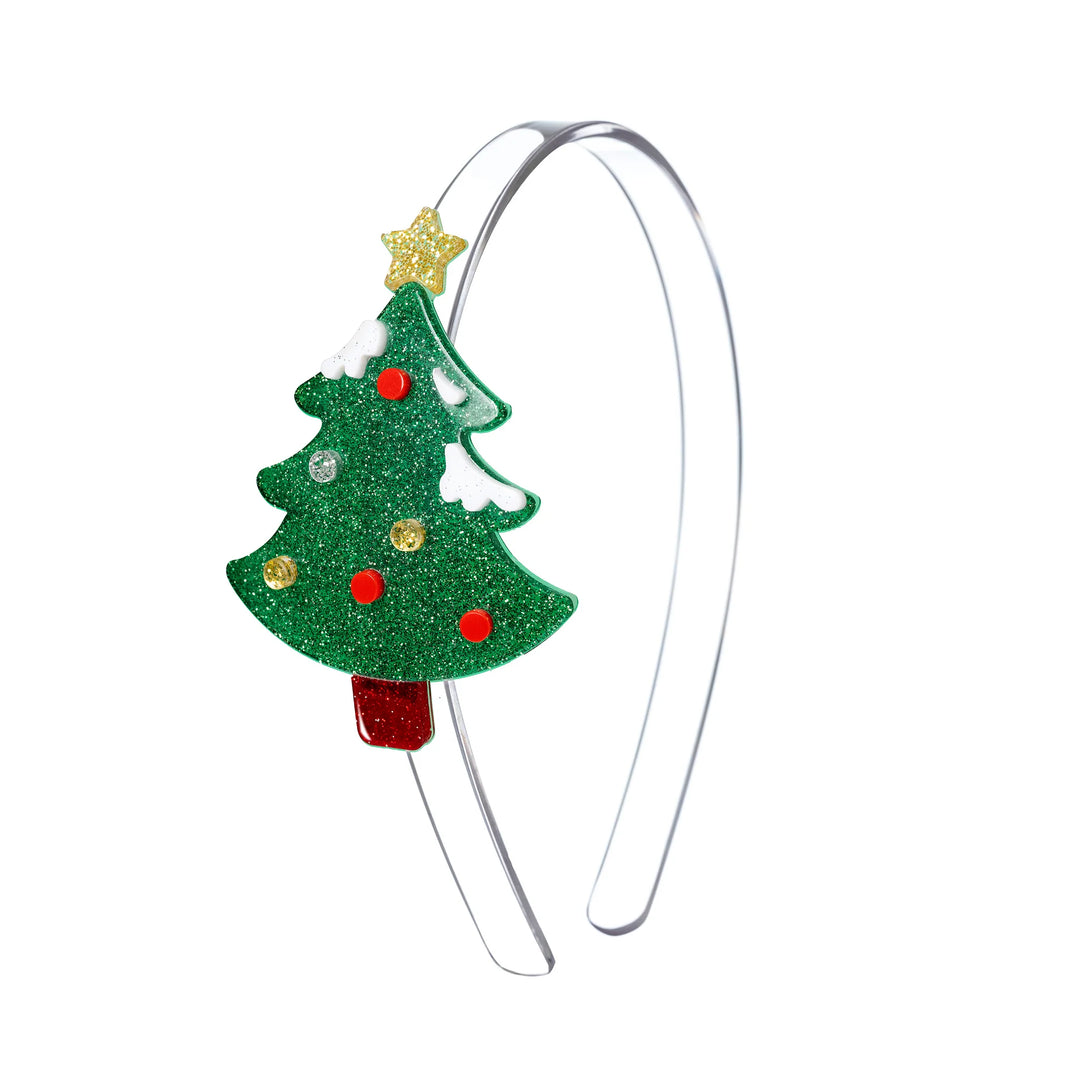 Lilies & Roses Christmas Tree Festive Headband