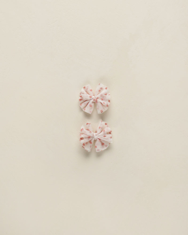 Noralee Flutter Tulle Clips - Hearts
