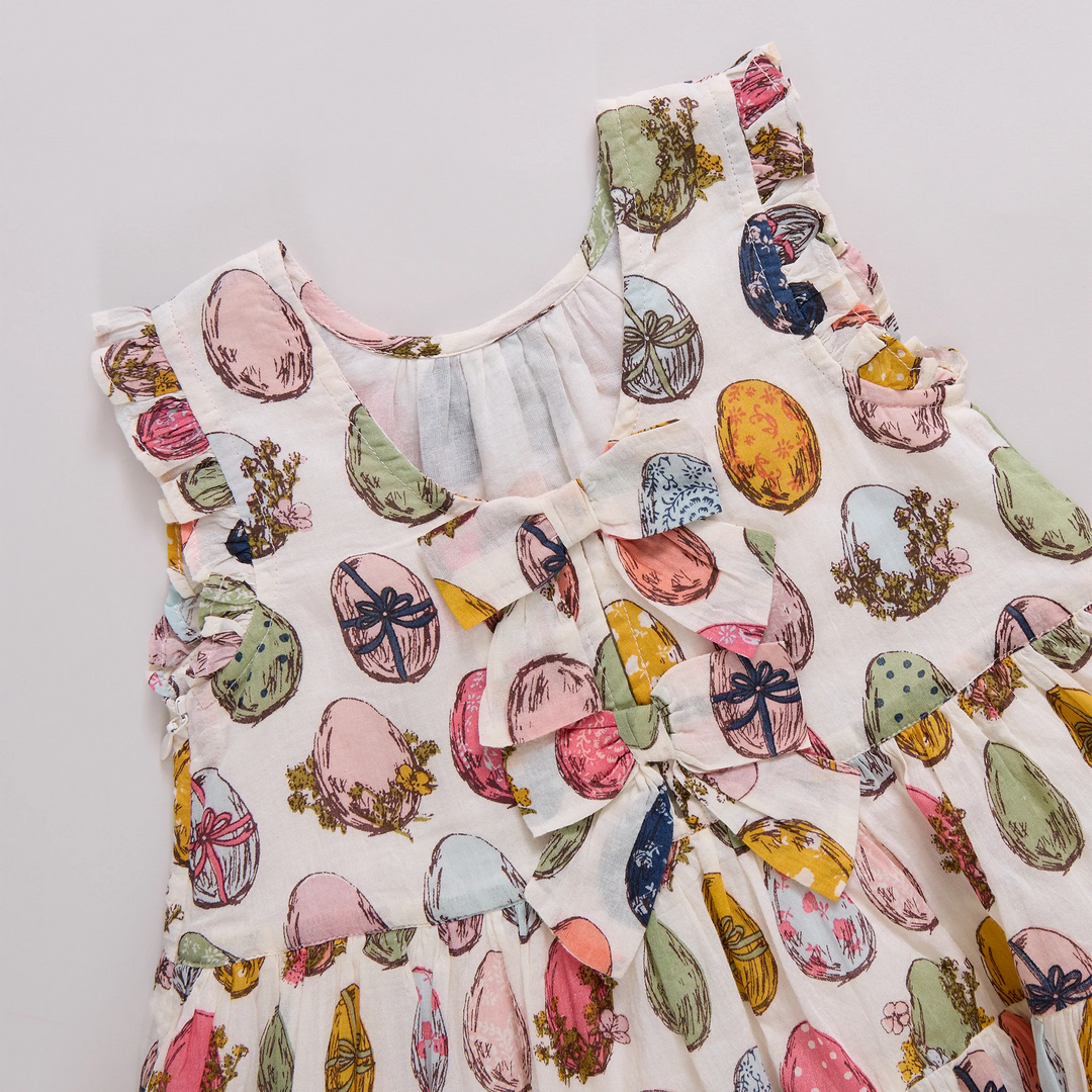Pink Chicken Eloise Ruffle Dress - Multi Egg
