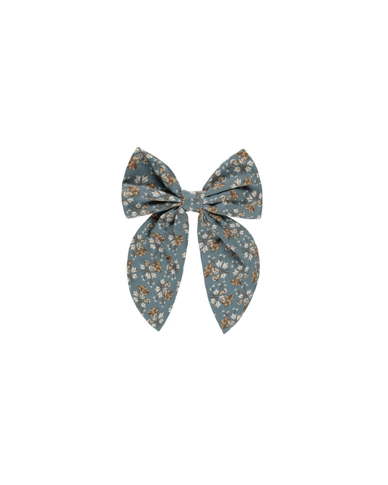 Rylee + Cru Oversized Bow - Blue Floral