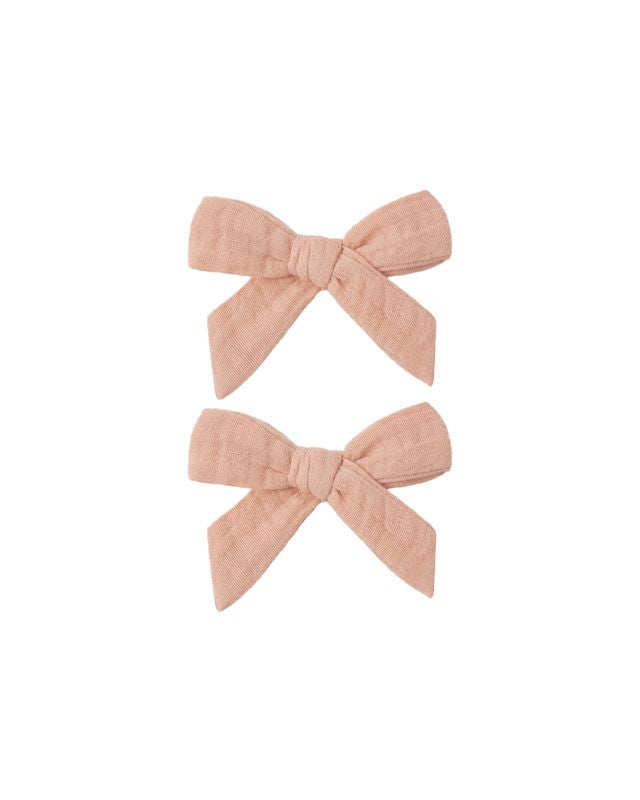 Rylee + Cru Bows, Set Of 2 - Melon