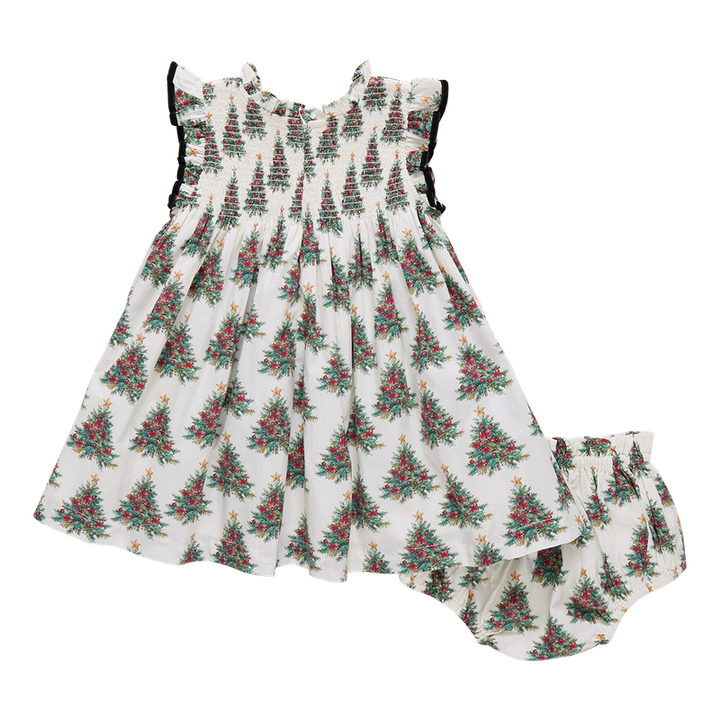 Pink Chicken Baby Stevie Dress - Vintage Trees