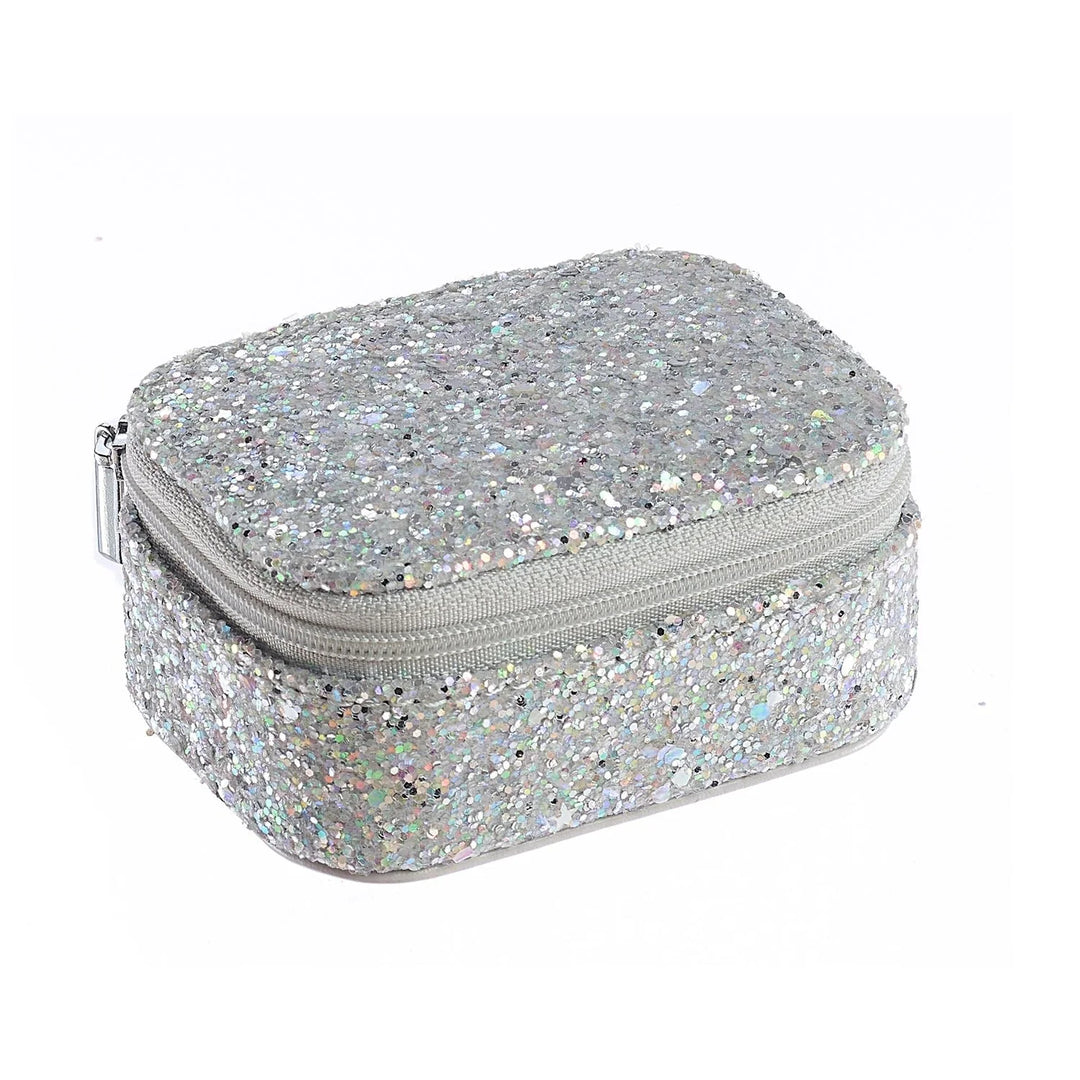 Rockahula Confetti Glitter Silver Mini Jewelry Box