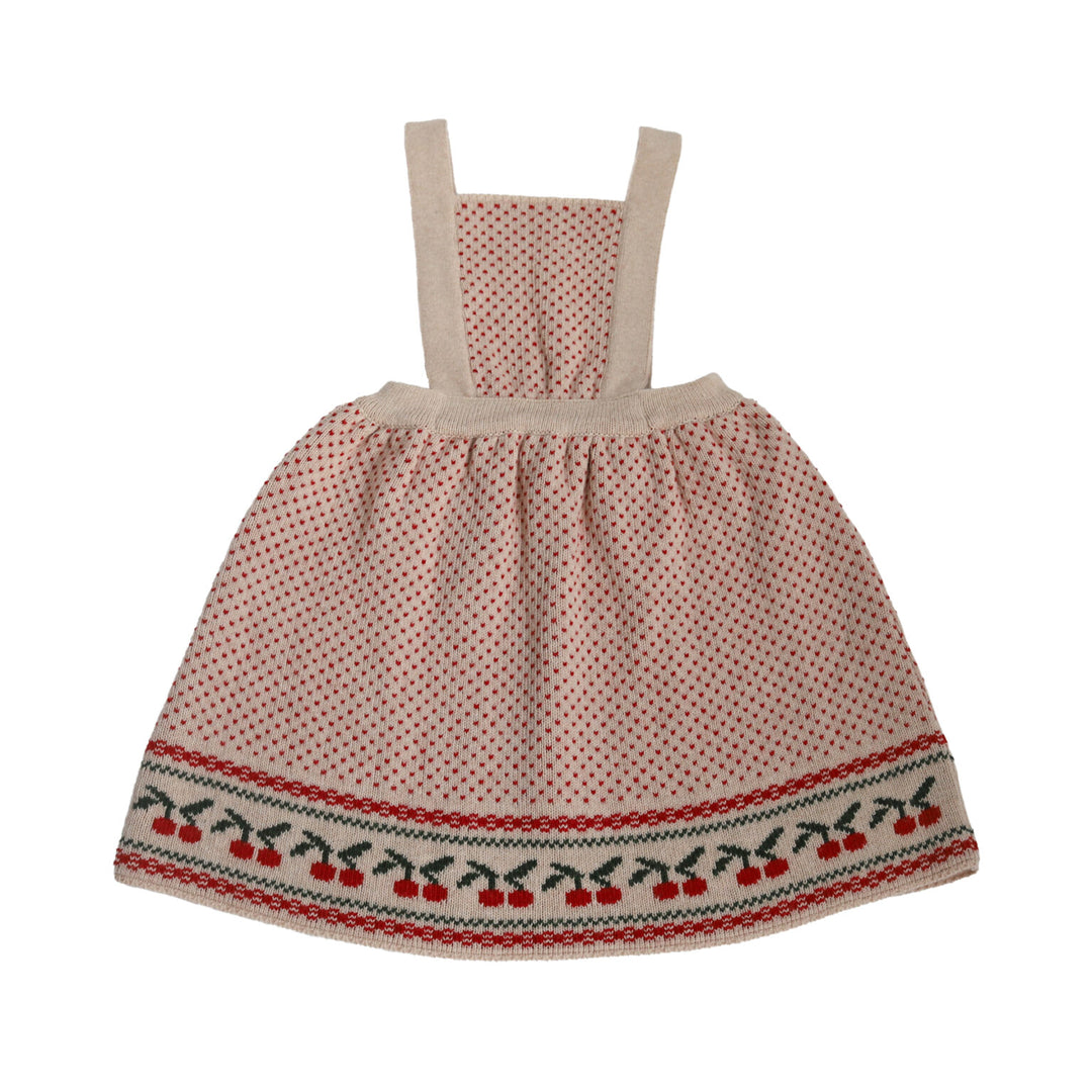 Kalinka Kids Ornella Cherry Pinafore