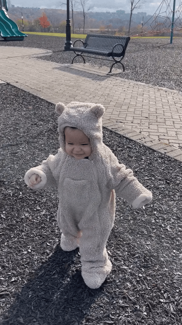 7AM Enfant Jumpsuit Teddy - Oatmeal