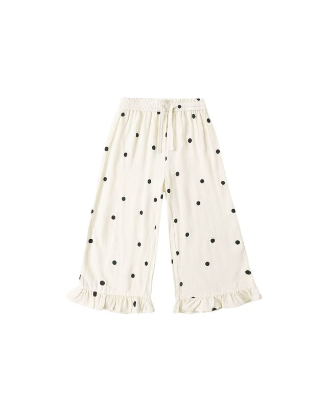 Rylee + Cru Wide Leg Pant - Polka Dot