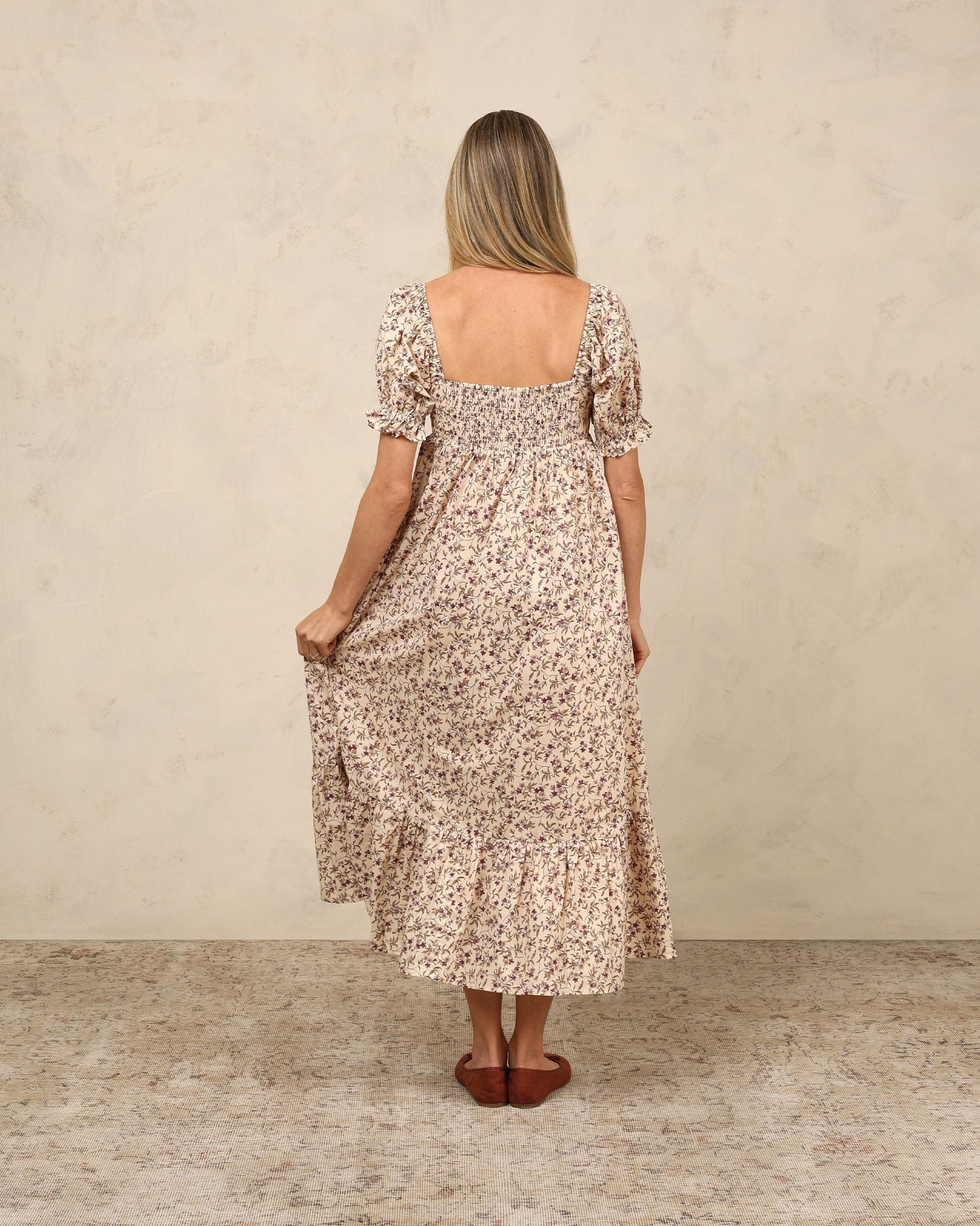 Noralee Chloe Dress - Floral Fig – Hopscotch Kids