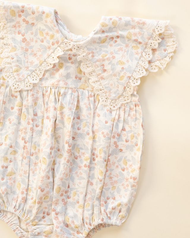 Rylee + Cru Porter Romper - Summer Garden