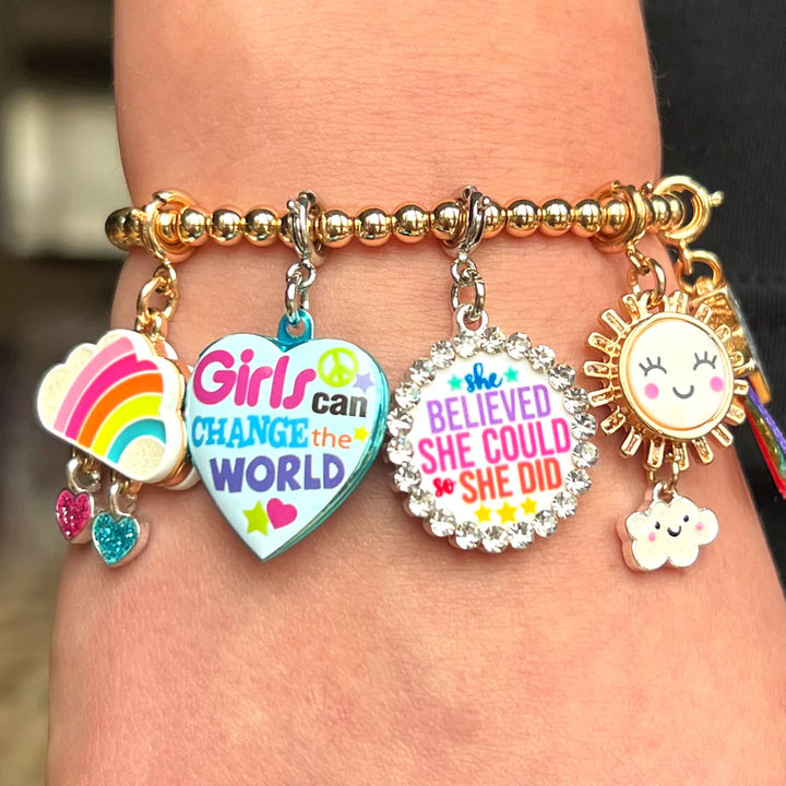 Charm It Girls Can Change The World Charm