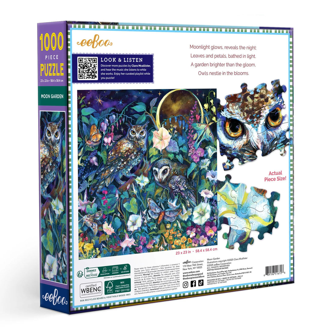 eeBoo Moon Garden 1000 Piece Puzzle