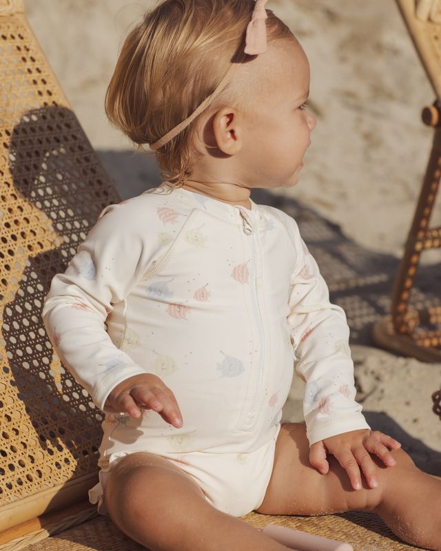Rylee + Cru Rashguard One-Piece - Angel Fish