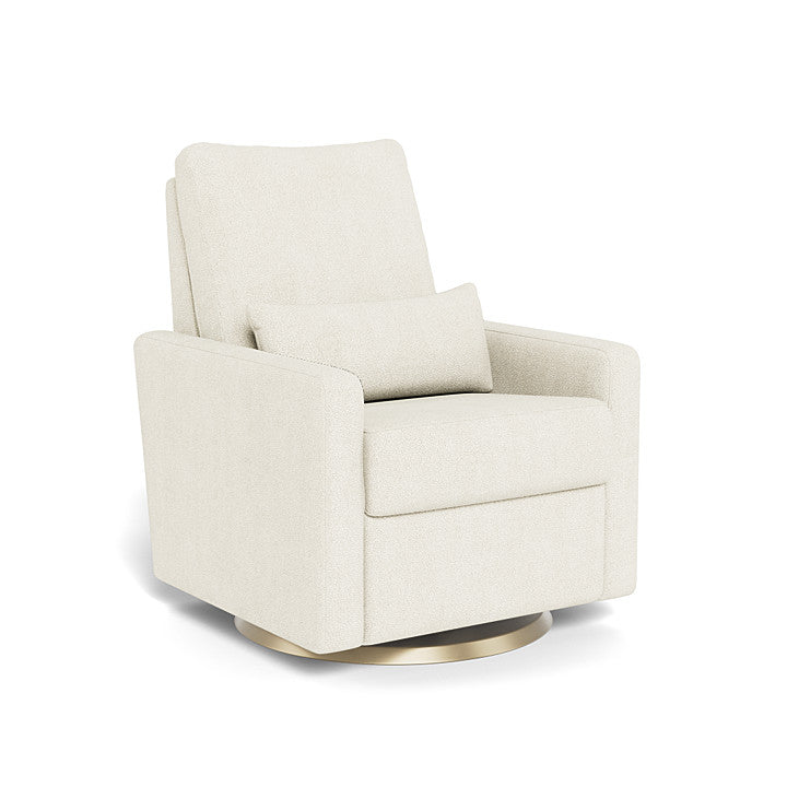 Monte Design Motorized Matera Glider Recliner - Gold Swivel Base