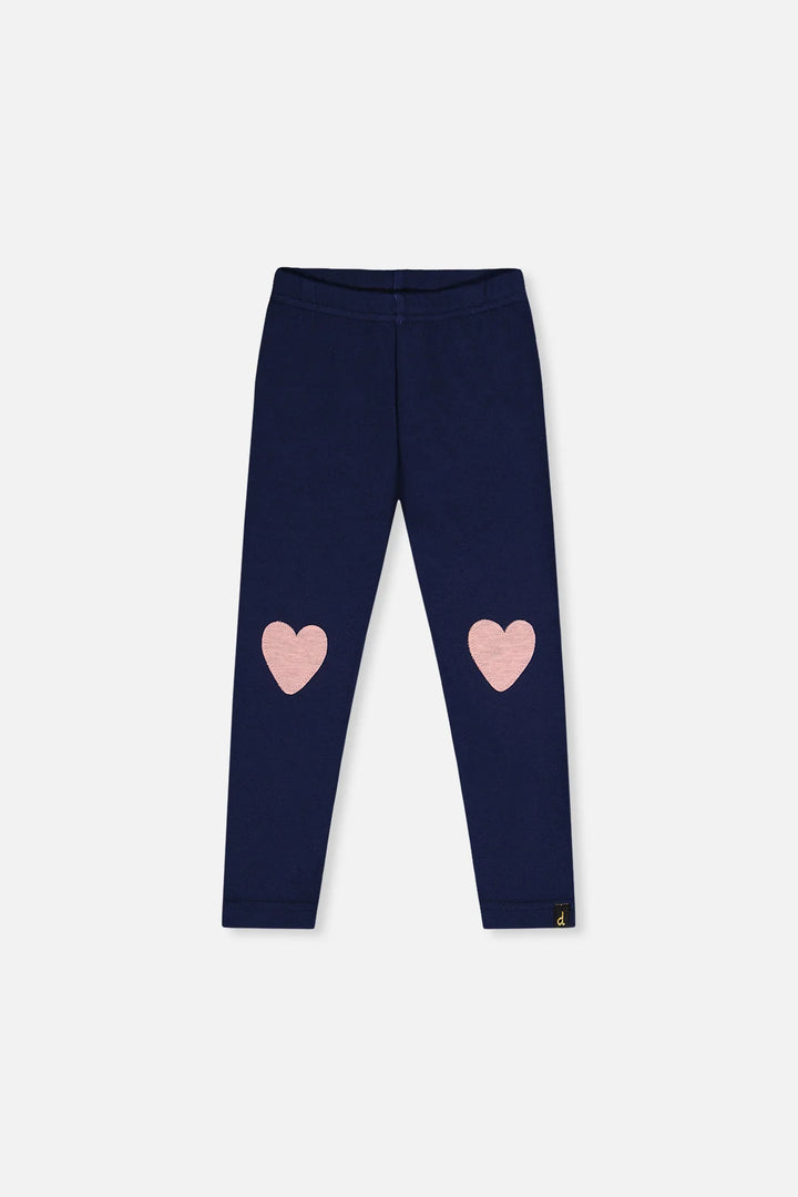 Deux Par Deux Leggings - Royal Blue And Pink