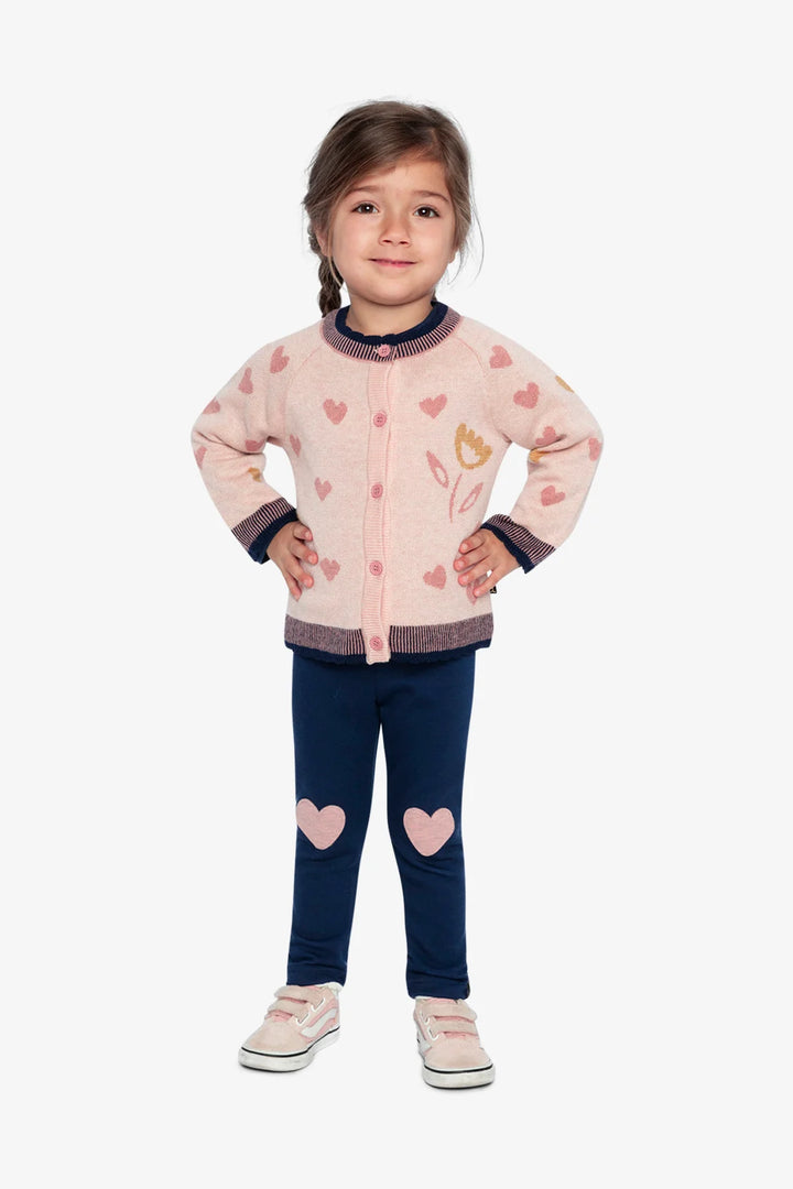Deux Par Deux Leggings - Royal Blue And Pink