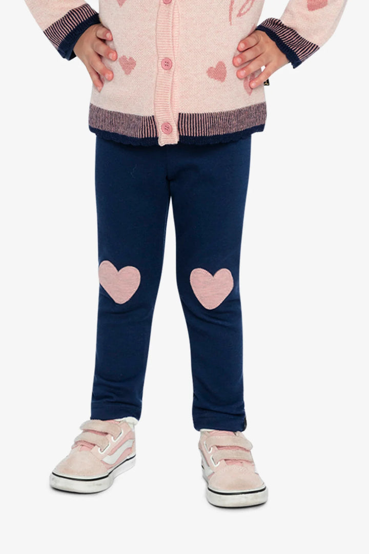 Deux Par Deux Leggings - Royal Blue And Pink