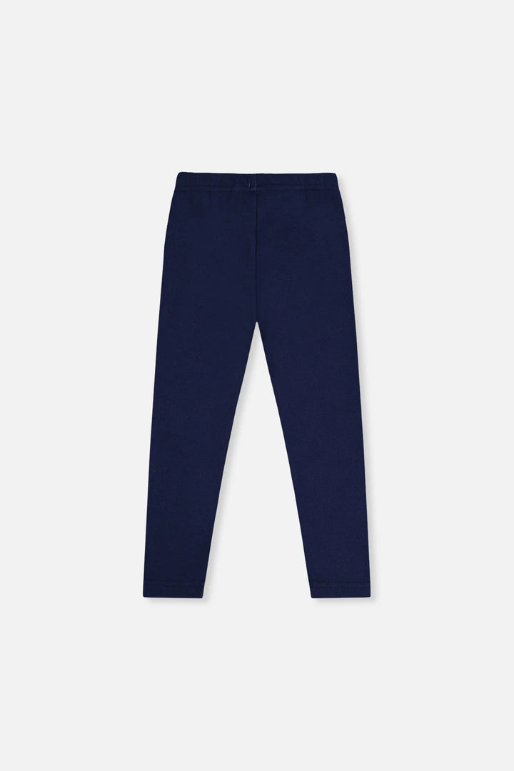 Deux Par Deux Leggings - Royal Blue And Pink