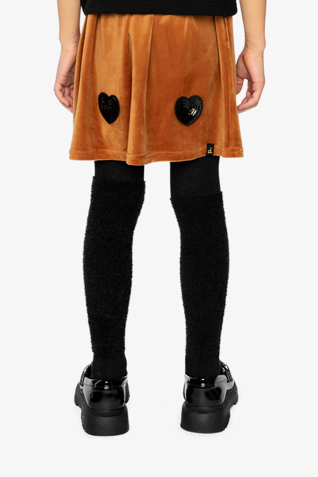 Deux Par Deux Velvet Skirt - Brown