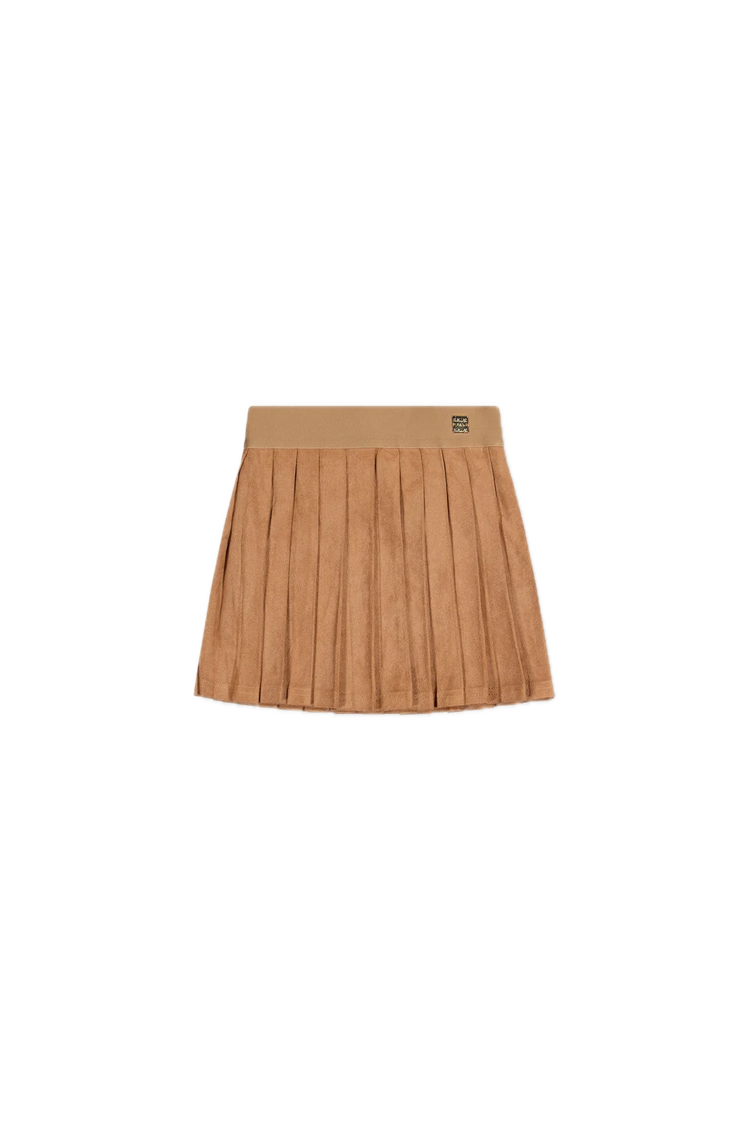 Deux Par Deux Pleated Skirt - Brown