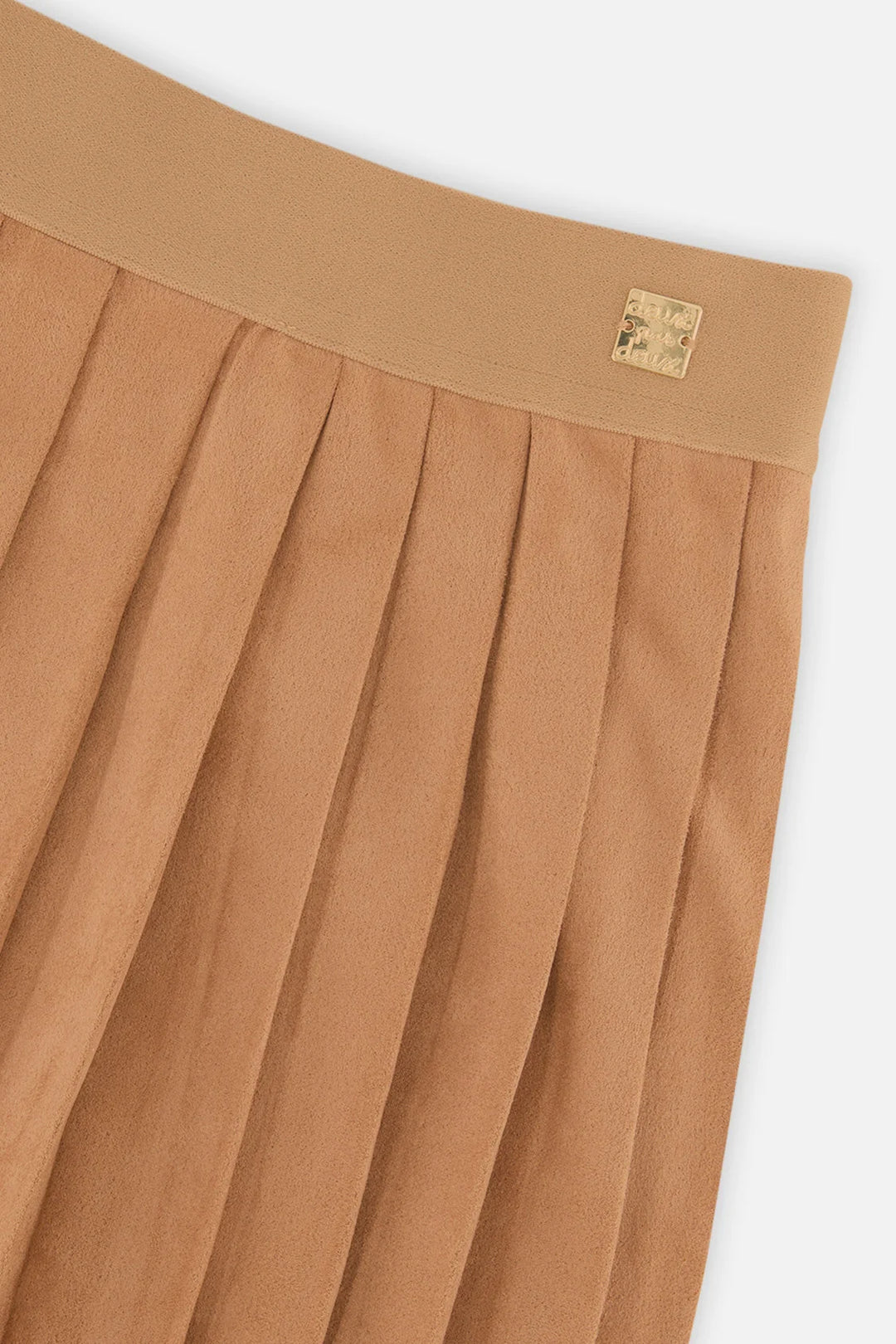 Deux Par Deux Pleated Skirt - Brown
