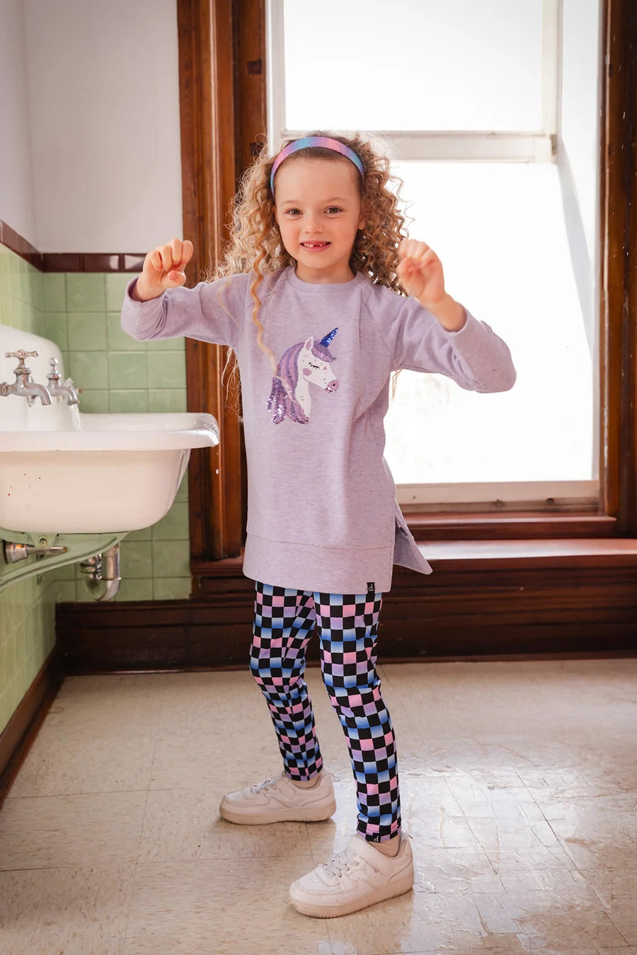 Deux Par Deux Stardust Unicorn Tunic