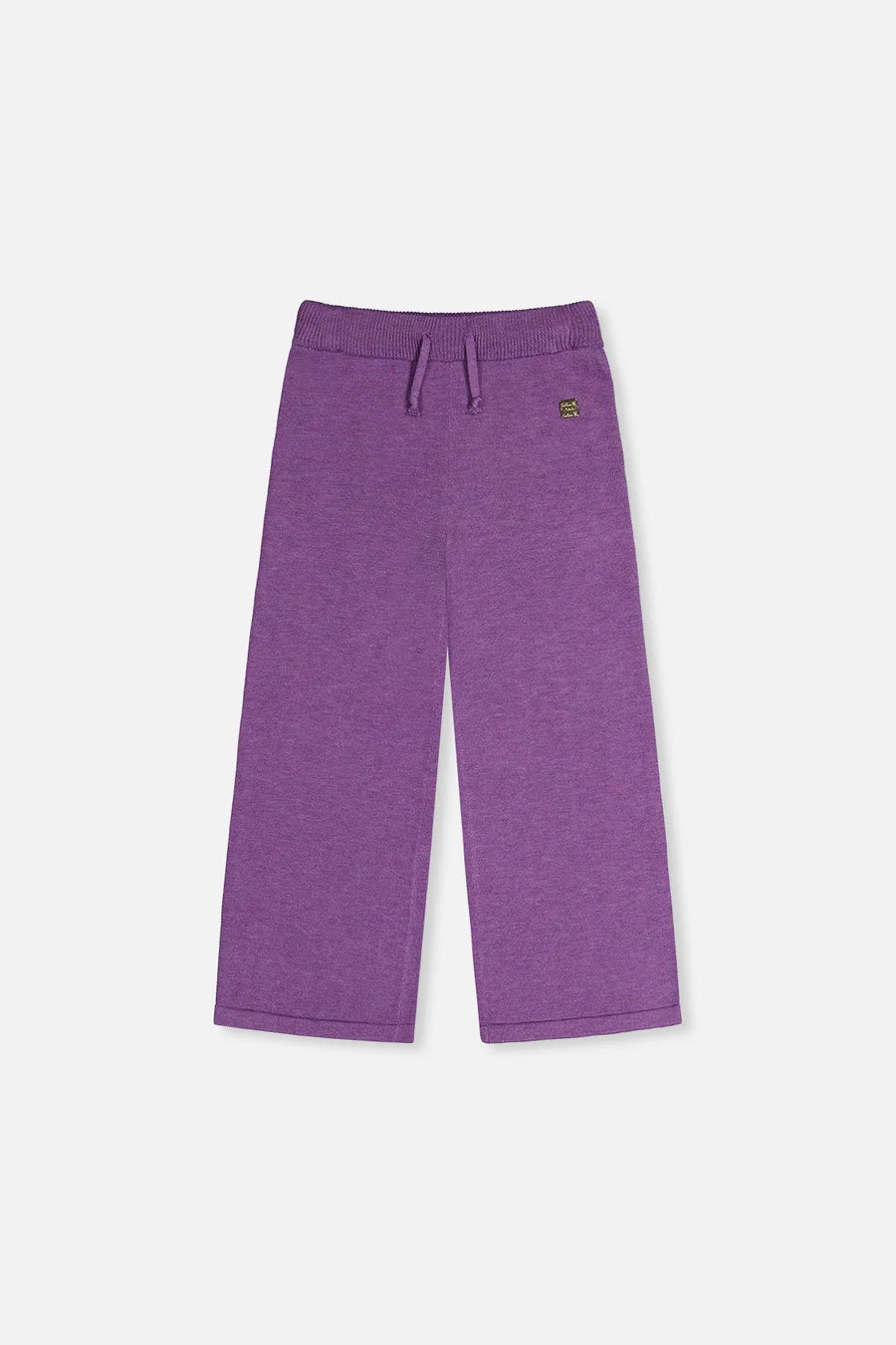 Deux Par Deux Knitted Wide Leg Pants - Violet