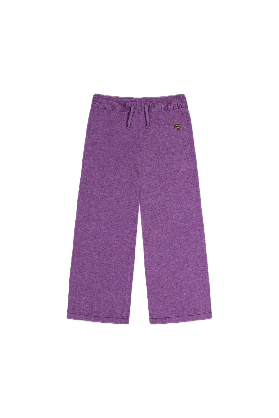 Deux Par Deux Knitted Wide Leg Pants - Violet