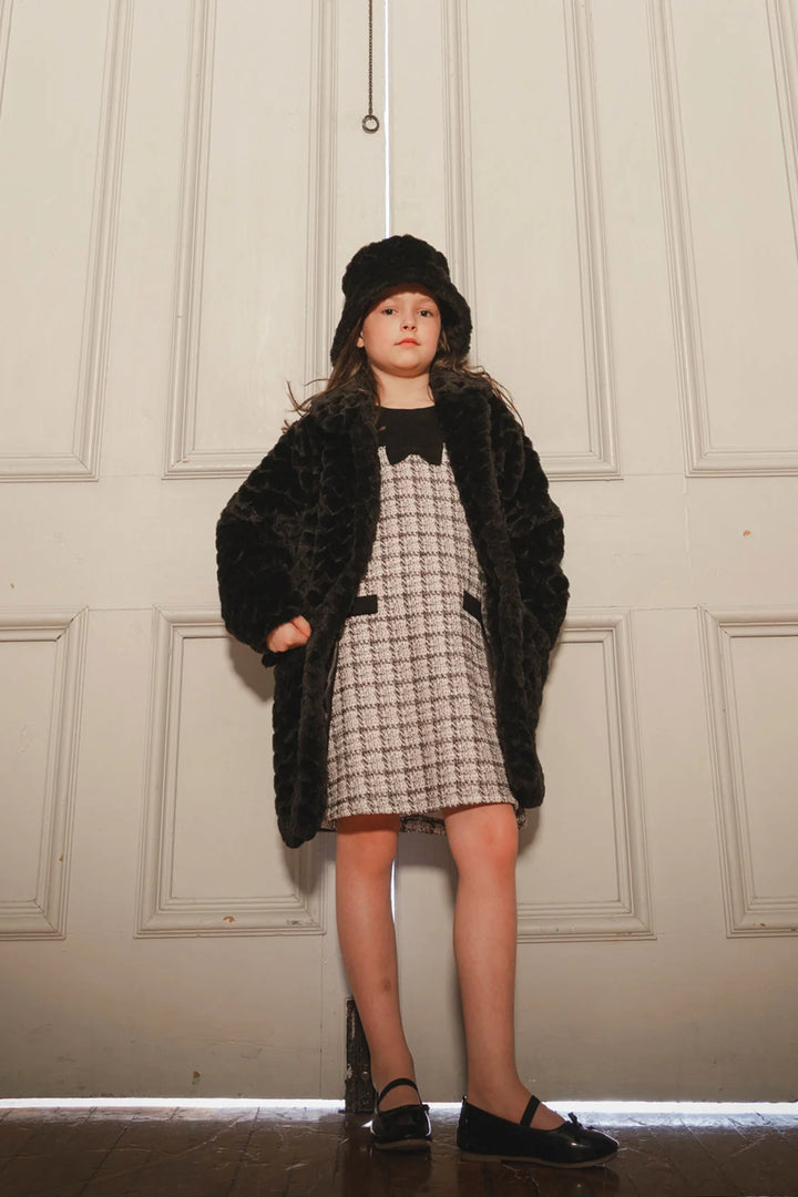 Deux Par Deux Faux Fur Jacket - Black