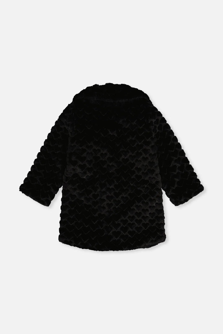 Deux Par Deux Faux Fur Jacket - Black
