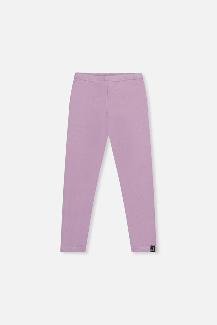 Deux Par Deux Rib Leggings - Violet