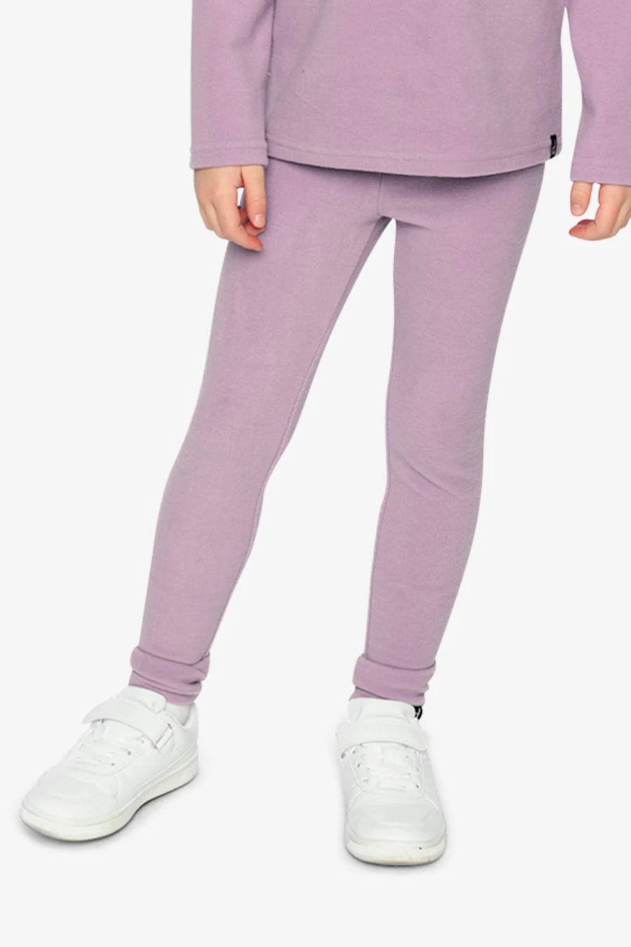 Deux Par Deux Rib Leggings - Violet