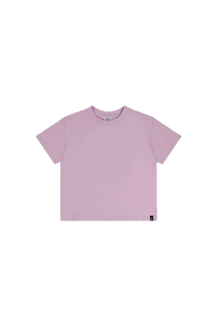 Deux Par Deux Heavy Jersey Wide Short Sleeve T-Shirt - Mauve