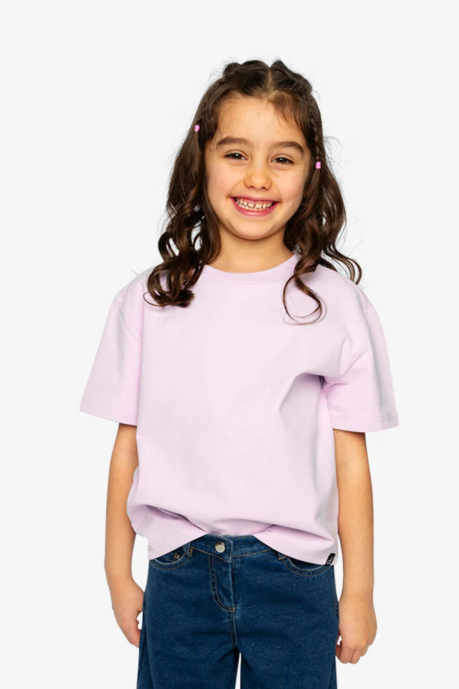 Deux Par Deux Heavy Jersey Wide Short Sleeve T-Shirt - Mauve