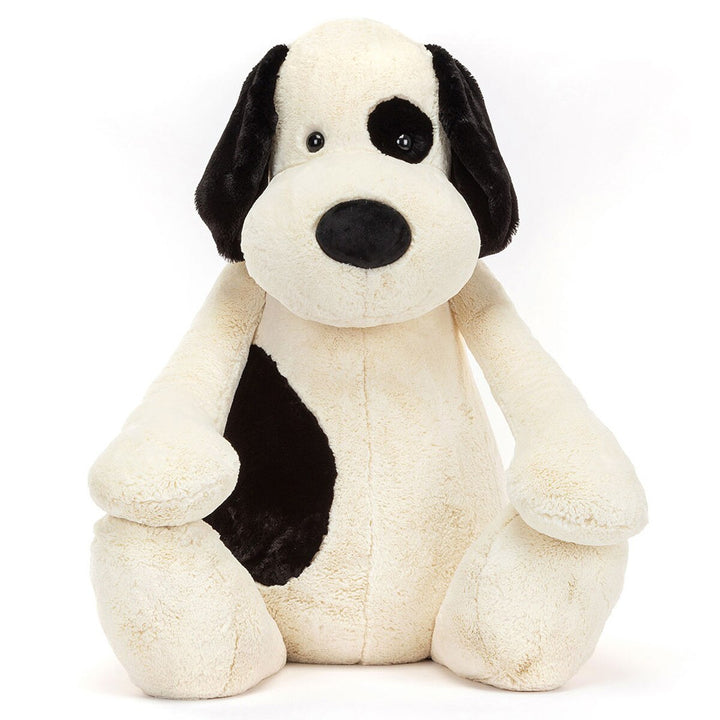 Jellycat Gigantic Bashful Rufferty Black & Cream Puppy